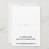 Summer Blue Ocean Beach Mariages Invitations (Dos)