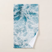 Summer Blue Ocean Wave Bad Handdoek (Handdoek)