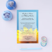 Summer Blue Sky met Gellow Sunflower Flyer (Enkel)