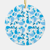 Summer Blues Ceramic Ornament (Voorkant)