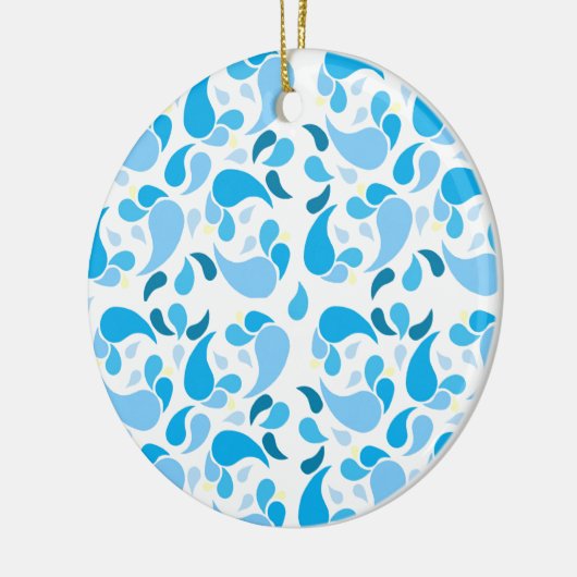 Summer Blues Ceramic Ornament (Links)