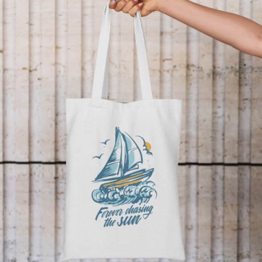 Summer Boat Quote Tote Bag
