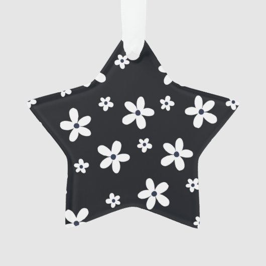 Summer Boho Black White Daisy Flowers (devant)