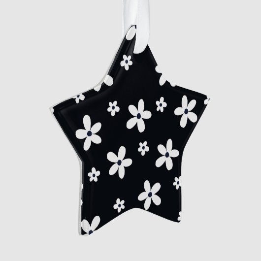 Summer Boho Black White Daisy Flowers (devant)