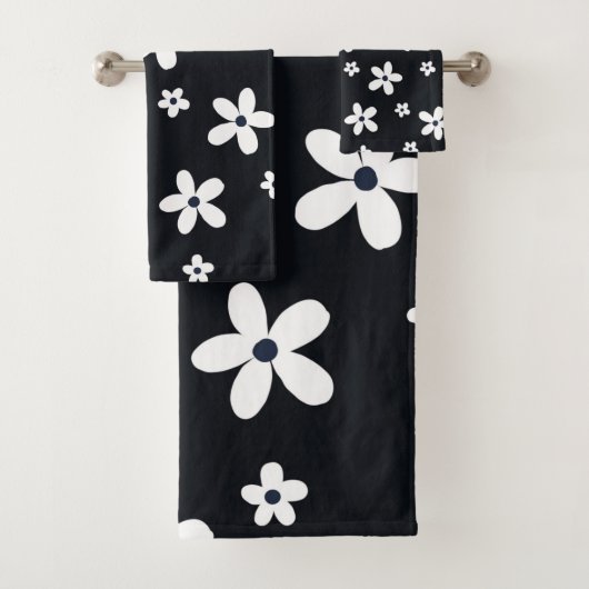 Summer Boho Black White Daisy Flowers (En situation)