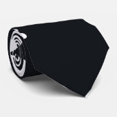 Summer Boho Black White Daisy Flowers Stropdas (Opgerold)