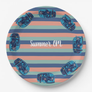 Summer Boho Van Paper Borden Papieren Bordje