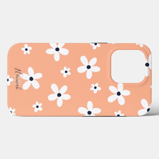Summer Boho White Daisy Flowers Case-Mate iPhone Case (Achterkant (horizontaal))