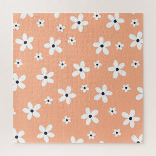 Summer Boho White Daisy Flowers Legpuzzel