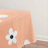 Summer Boho White Daisy Flowers Tafelkleed (Voorbeeld)