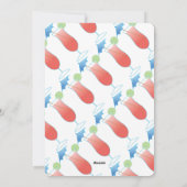 Summer Border Collie Beach Party Invitation (Dos)