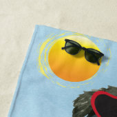 Summer Border Collie Beach Towel Strandlaken (In situ)