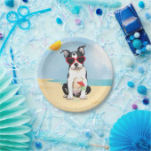 Summer Boston Terrier Papieren Bordje (Feest)