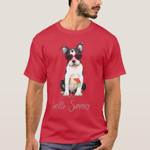 Summer Boston Terrier T-shirt