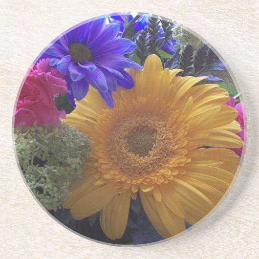 Summer Bouquet Sandstone Onderzetter (Voorkant)