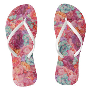 Summer bouquet teenslippers