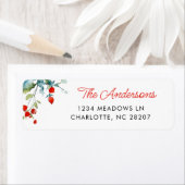 Summer Branches Modern Script Family Name Etiket (Insitu)
