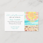 Summer Break Classmates Calling Card Contactkaartje (Achterkant)