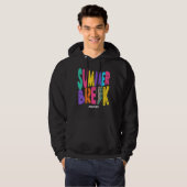 Summer Break Speech Language Pathologist Summer Va Hoodie (Voorkant volledig)
