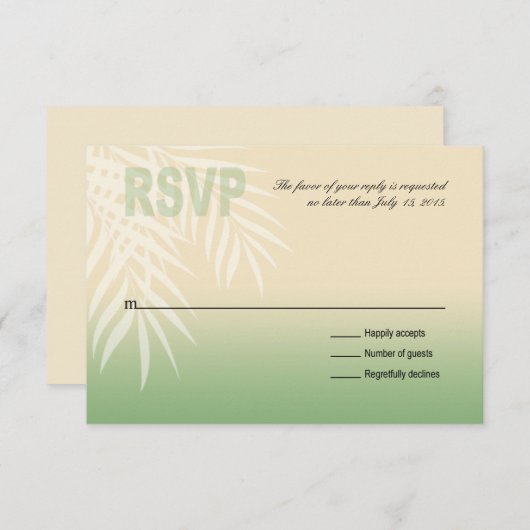 Summer Breeze Beach RSVP | jade (Devant / Derrière)