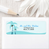 Summer Breeze Palm Trees Return Address Label (Insitu)