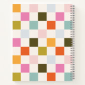 Summer Bright en Retro geruit Notitieboek (Achterkant)
