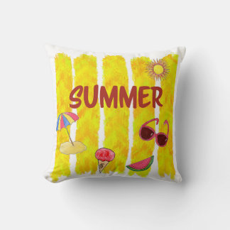 Summer, Brushstroke Design Kussen