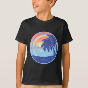 Summer Bubble Ocean Waves Mannen Vrouwen Paradise T-shirt