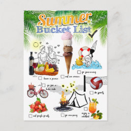 Summer Bucket List Briefkaart