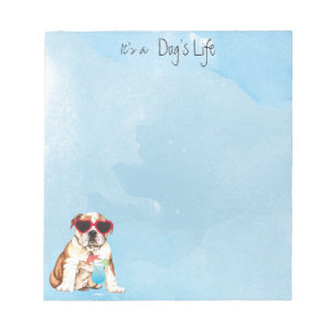 Summer Bulldog Notitieblok