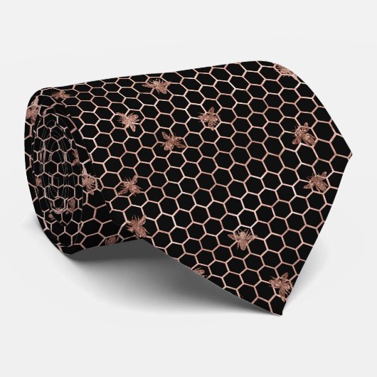 Summer Bumble Bee Stropdas (Opgerold)