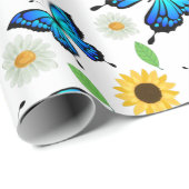 Summer Butterflies Cadeaupapier (Rol Hoek)