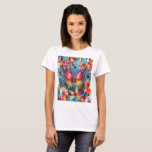 Summer Butterflies T-shirt (Voorkant volledig)