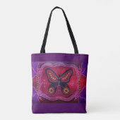 Summer Butterfly Canvas tas (Achterkant)