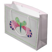 Summer Butterfly Gift Bag Groot Cadeauzakje (Achterkant Gekanteld)