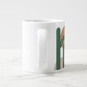 Summer Cactus Desert Sunset Nom Café Mug (Dos)