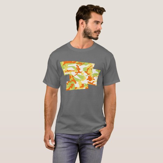 Summer Camo Pattern Blown Pixel T-shirt (Voorkant volledig)
