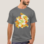 Summer Camo Pattern Digital Sketch T-shirt (Voorkant)