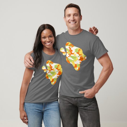 Summer Camo Pattern Paint Splat T-shirt (Unisex)