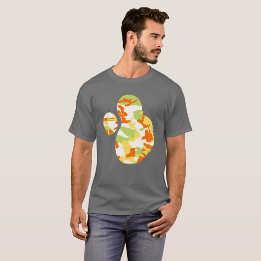 Summer Camo Pattern Paint Splat v2 T-shirt (Voorkant volledig)