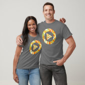 Summer Camo Pattern Press Play T-shirt (Unisex)