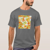 Summer Camo Pattern Square Sliced T-shirt (Voorkant)