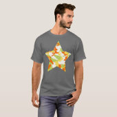 Summer Camo Pattern Star T-shirt (Voorkant volledig)
