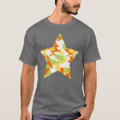 Summer Camo Pattern Star T-shirt (Voorkant)