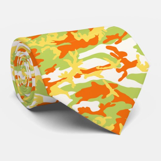 Summer Camo Pattern Stropdas (Opgerold)