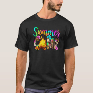 Summer Camp Leopard Campfire Western Land Summier T-shirt