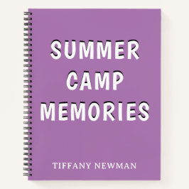 Summer Camp Memories Notitieboek
