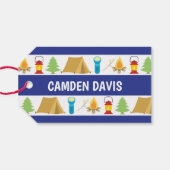 Summer Camp Paper Bag Labels Cadeaulabel (Achterkant Horizontaal)