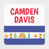 Summer Camp Personalized Clothing Labels (Design 2)