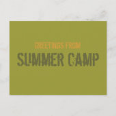 Summer Camp Postcard Briefkaart (Voorkant)